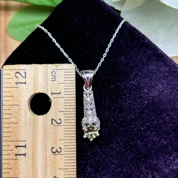 925 Sterling Silver Turkish Zultanite Wedding Necklace Jewelry for Women,NEW, - Picture 7 of 9